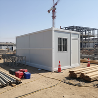 Expédition à faible coût, maison conteneur modulaire en acier, respirante, imperméable, ignifuge, à assembler soi-même, pour chantier de construction