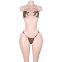 Tenues de scène pour adultes, costumes de club, ensembles de vêtements de performance en similicuir verni à logo personnalisé, deux pièces