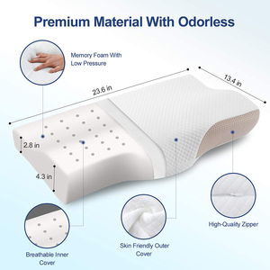 Bantal tidur kontur ortopedi serviks busa memori gaya Modern mendukung nyeri leher bahu untuk bantal tidur nyaman - Product Image 2