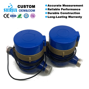 Compteur d'eau en laiton à impulsions DN15 Débitmètres à sortie d'impulsions protégés IP68 R80 OEM Compteur d'eau domestique à jets multiples Ventes en usine - Product Image 6