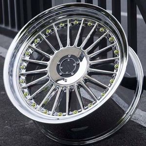 Rines Cóncavos Cromados 4X108 5X120 5X112 para Autos, Rines de 17 18 19 Pulgadas con Tecnología Flow Forming para Alpina <span class=keywords><strong>BMW</strong></span> E60 E39 E38 E34 - Product Image 4