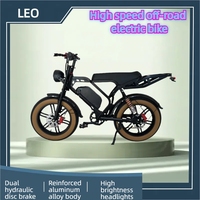 Vélo Électrique Tout-Terrain à Suspension Intégrale 48V 5000W, Cadre en Alliage d'Aluminium, Freins à Disque Hydrauliques, Pneus Larges 20 Pouces, Électronique, Haute Vitesse