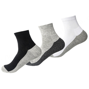 Hot Selling High Quality Cotton Men's Sports <b>Socks</b> Custom Logo Crew Knitted Breathable Shock Absorption for Autumn - Product Image 1