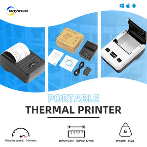 58มม. สีฟ้าฟันใบเสร็จมินิ USB ไร้สายความร้อนไร้สายโทรศัพท์มือถือ Android และ <span class=keywords><strong>iOS</strong></span> เครื่องพิมพ์ความร้อน - Product Image 5