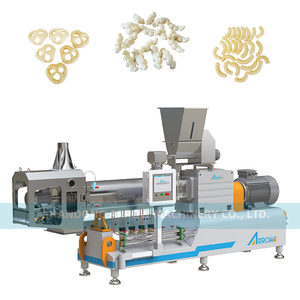 Tube de maïs et granulés de farine de blé Machine de fabrication d'aliments pour collations Extrudeuse à anneau de fromage Production de produits céréaliers - Product Image 1