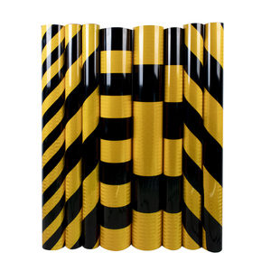 Ruban Réfléchissant Prisme Bicolore Jaune Noir de Qualité Ingénierie, Feuille Autocollante en PET Marque 3H - Product Image 1