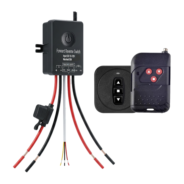IP66 DC12V 24V 36V 48V 72V 30A Linear Actuator Controller RF 433MHz Wireless Remote Control Switch for Marine Anchor Windlass