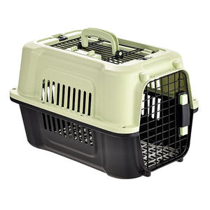 छोटे बिल्ली कुत्ते हवाई वाहक पालतू खेप बॉक्स आधुनिक डिजाइन पोर्टेबल लुभावनी यात्रा अनुकूल वर्ग आकार का पीपी वाहक बैग - Product Image 1