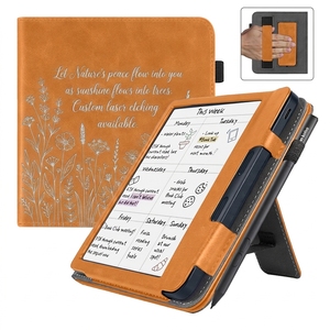 Custodia personalizzabile laserabile <span class=keywords><strong>per</strong></span> Kobo Libra Colour, <span class=keywords><strong>Clara</strong></span> Colour, BW con cinturino e supporto, incisa, tipo Folio, OEM, all'ingrosso - Product Image 1