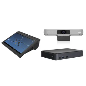 Çoklu site telepresence çözüm otomatik çerçeveleme 4K Ultra HD USB kamera ile 10.1 inç ControllerSmart dokunmatik ekran IP deskphone
