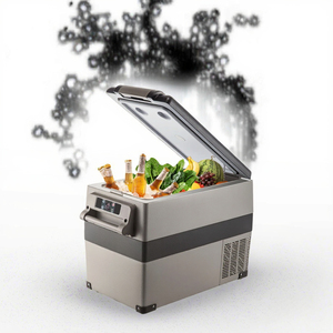 12 Volt 45L (48qt) Portable Freezer Fast Cooling Plastic Car Fridge (-4.F~68.F) 12/24v 110-240v AC Plastic Car Fridge - Product Image 2