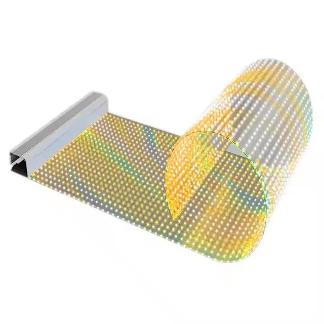Adhesive Transparent Crystal Screen Display for Glass Windows Decorative Flexible LED Film