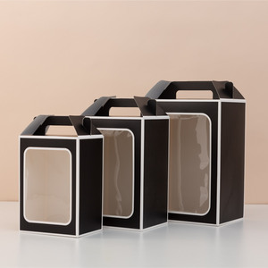 Sinh thái thân thiện rõ ràng cửa sổ đầu hồi hộp các tông kraft giấy bao bì hộp cho Đảng ủng hộ Quà Tặng giấy di động hộp - Product Image 4