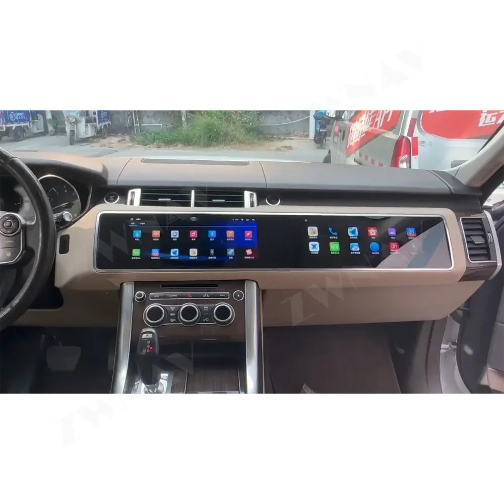 12.3" 1920*1080 Android 13 Car Radio For Range Rover Sport L494 2013-2019 Dual Screen New Design