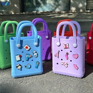 Sac fourre-tout de voyage personnalisable en EVA, imprimé numériquement, pour femme, mini, motif croco, pour enfants, bébés, avec breloques DIY - Product Image 5