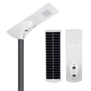 Design moderno tutto in un lampione solare lampione solare da giardino 27W 36W 48W 60W lampada da esterno impermeabile con Radar