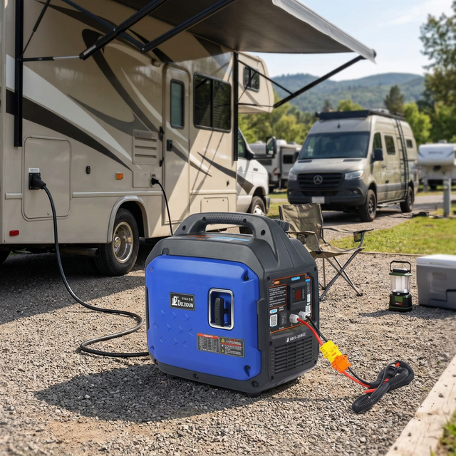 Rainproof and Durable 2000W Easy-start 12V/24V Portable Gasoline Generator Energy-saving and Consumption-reducing