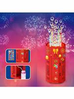 Machine à bulles électrique à 12 trous, effets sonores et lumineux de feux d'artifice simulés, jouets d'extérieur, cadeaux de vacances