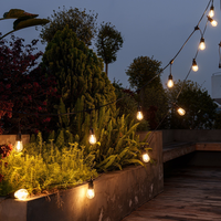 Guirlande lumineuse extérieure étanche YUNAN 5m 10m, guirlande décorative de jardin, douille E26 E27, ampoule IP65, guirlandes lumineuses extérieures S14