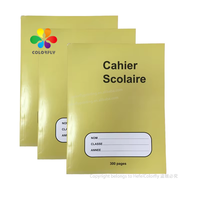 Cahier d'exercices de bureau et de papeterie, fournitures scolaires et de papeterie, bloc-notes de 100 pages, pour l'école préscolaire