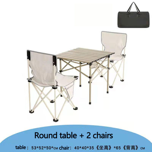 <span class=keywords><strong>Set</strong></span> Leggero e Moderno di Sedia e Tavolo Pieghevoli per Campeggio e Picnic, Arredamento Portatile per Esterni - Product Image 6
