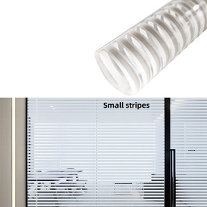 1.52*30m pellicola per finestre per animali domestici bianca piccola striscia vetrosa opaca a strisce traslucide decorativa per finestre per animali domestici doccia per ufficio - Product Image 1