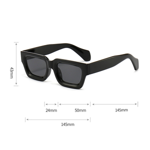 Gafas de Sol Retro para Hombre y Mujer, Fabricante Personalizado, Gafas Rectangulares de Lujo al por Mayor, Gafas Personalizadas con Logotipo - Product Image 4
