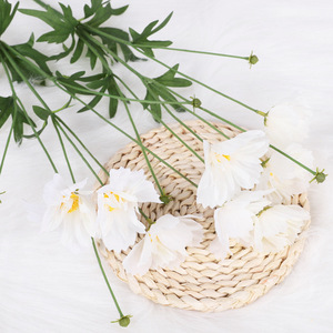 Artificielle 7-tête britannique multicouche grande fleur de coquelicot blanc pour pièces centrales avec fleurs salon récréation décoration - Product Image 4