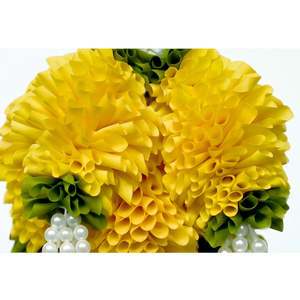Guirnalda de flores artificiales con perlas AFF-Garland-5.3 Precio Rs.1300/10 piezas {Diferentes colores disponibles} - Product Image 2