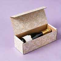Boîte cadeau pour vin en carton ondulé robuste, écologique, avec lamination mate, fabriquée à la main sur mesure, directement de l'usine TongKun
