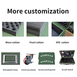 Nhiệm vụ nặng nề không thấm nước IP65 roto-đúc hộp nhựa cứng với bánh xe OEM/ODM tùy chỉnh trường hợp cho công cụ lưu trữ bảo hành 10 năm - Product Image 3