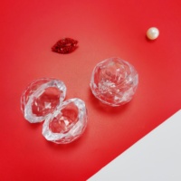 Yueshunxing 6g boule transparente rouge à lèvres conteneur Blush Palette boîte rouge à lèvres étui clair fard à paupières Palette fard à paupières conteneur