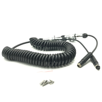 Connecteur de navigation de véhicule allemand câble de ressort semi-remorque auto-dumping connecter MDVR câble de ressort téléph
