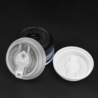 Échantillon gratuit 90mm PP jetable réutilisable thé café couvercle de tasse en plastique