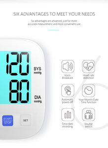 Esfigmomanómetro <span class=keywords><strong>Urion</strong></span>, Aparato Digital de Presión Arterial, Máquina Electrónica de Presión Arterial, Automático, Brazo Superior, Monitor de Presión Arterial - Product Image 2