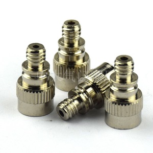 Adaptateur de valve française à valve française en cuivre pour le gonflage des pneus de vélo, couleur argent - Product Image 3