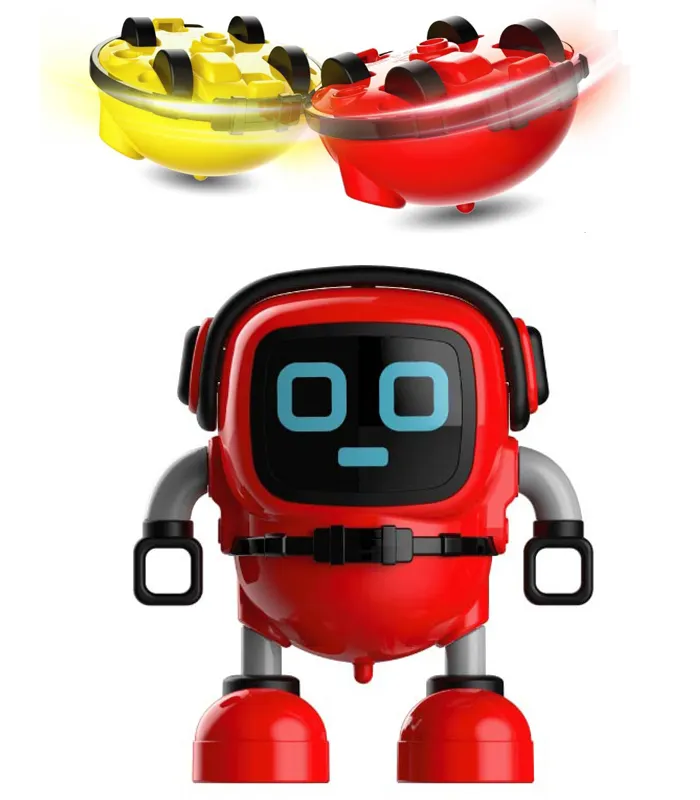 क्रिसमस नॉवेल्टी गेम स्पिनिंग टॉप रोबोट बैटल गायरो पुल बैक कार स्पिनिंग फोर्स गायरो खिलौना बच्चों के लिए
