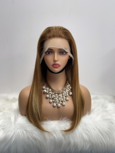 Perruque Lace Front Vert Foncé Cheveux Humains Lisses 13x4 Pré-Pluckée pour Femmes, Cheveux Vierges Brésiliens Colorés - Product Image 5