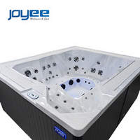 JOYEE Spa extérieur pour 6 personnes pour villa et jardin, bain à remous en acrylique Aristech avec système de contrôle Balboa et jets d'air massants