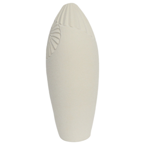 Elegante Vaso Ovale in Ceramica con Design a Spirale per Arredamento Soggiorno, Vaso per Fiori in Stile Costiero per Casa, Camera da Letto, Ufficio, Tavolo - Product Image 2