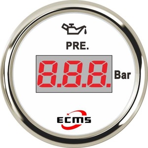 Manómetro Digital Modificado para Yates, Barcos, Autocaravanas y Automóviles, 10-184 Ohmios, Rango de 0-10 bar, 52 mm, Parte Trasera de Plástico - Product Image 4