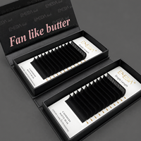 Extensions de cils individuelles en cachemire personnalisées EMEDA, cils volume marque privée, fournitures en gros de cils en vison mat