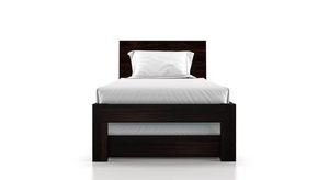 Modern Twin <b>Wooden</b> <b>Platform</b> <b>Bed</b> with Headboard and Pull-Out Trundle Space Saving Space-Saving Design for Bedroom Furniture - Product Image 6