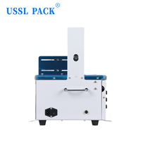 GS-2046 Automatische Papierbanderoliermaschine Kleine Desktop-OPP-Folienmaschine für Banknoten, Karten, Bücher, Gemüsekisten Desktop-Umreifungsmaschine