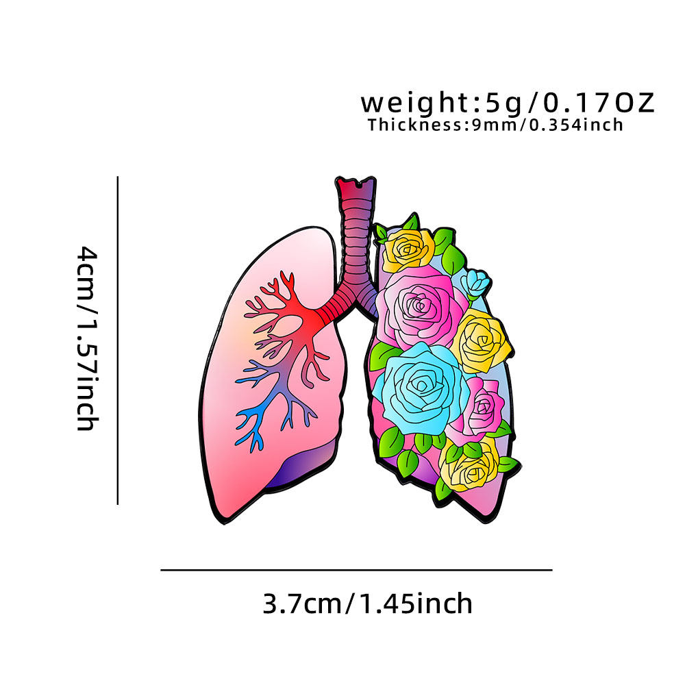 CZ3588-1 ORGAN-INSIGNIA-PULMON-FLORAL