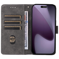Étui portefeuille rétro en cuir avec protection RFID et fentes pour cartes, support de téléphone intégré, pour iPhone 18 Pro Max, 17 Air, 18 Pro, 17 Pro, 17