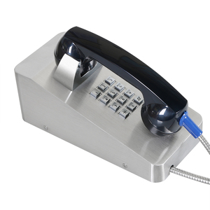 JR Analog gồ ghề điện thoại cầm tay dài khoảng cách kiểm soát đường dây nóng cuộc gọi sân bay Tù Nhân Nhà Tù thép không gỉ điện thoại công cộng - Product Image 4