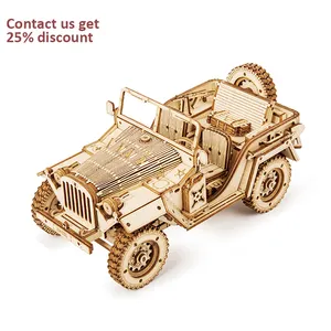 Cpc אישורים rokr רובוט rokr לקבל 25% את צעצועים חינוכיים mc701 רכב שדה צבאי diy ערכת רכב דגם פאזלים