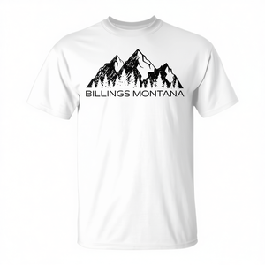 Maglietta Billings Montana Mountain, regalo souvenir per i viaggiatori - Product Image 2