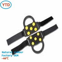 YTD-035 Accessoires de sport d'hiver à fixation rapide, crampons antidérapants en TPE et acier inoxydable